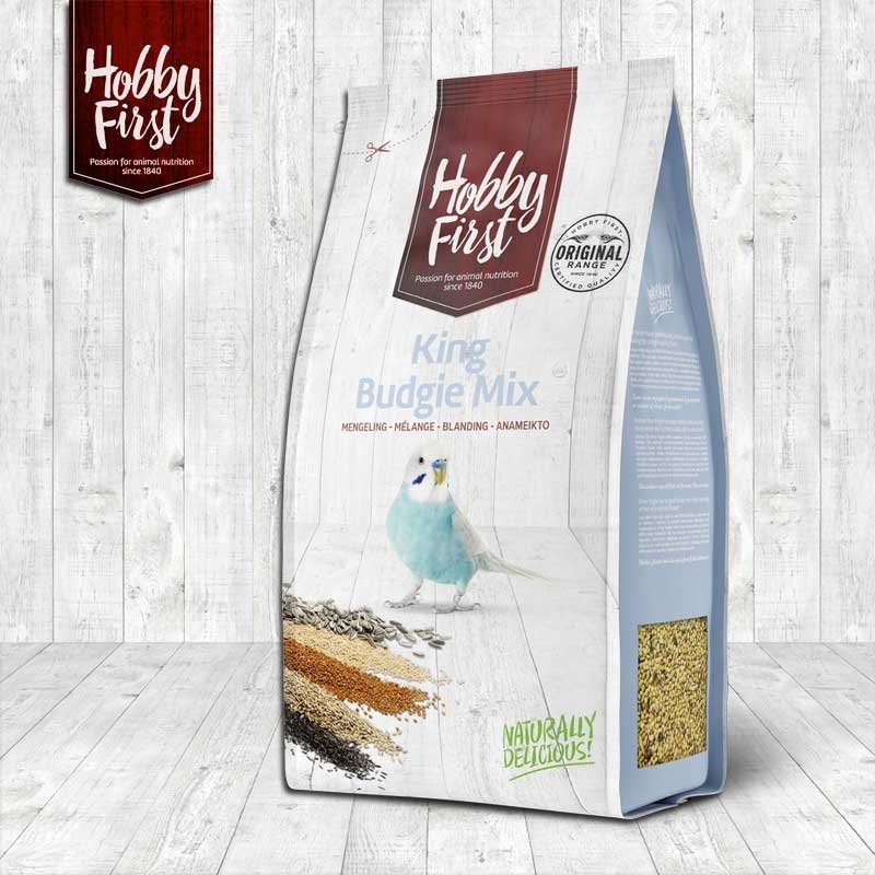 Hobby First King Budgie mix 6x1kg_Τροφή για Παπαγαλάκι