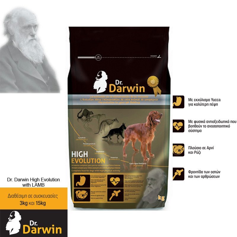 Dr.DARWIN DOG HIGH EVOLUTION (Lamb & rice 30/18) 15kg